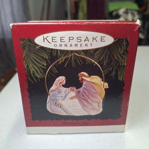 Hallmark Keepsake Ornament Christmas Joy Nativity Scene 1996 Handcrafted By Duan - Picture 7 of 7